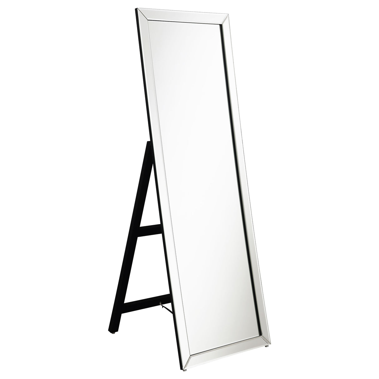 Furniture City Houma - Coaster - Soline 22 x 61 Inch Framed Standing Floor Mirror Silver - 961633