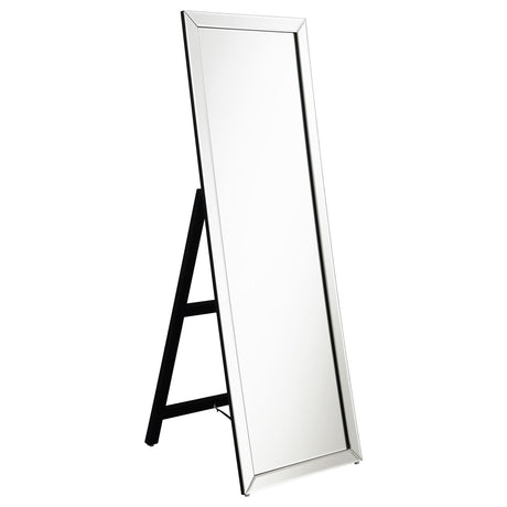 Furniture City Houma - Coaster - Soline 22 x 61 Inch Framed Standing Floor Mirror Silver - 961633