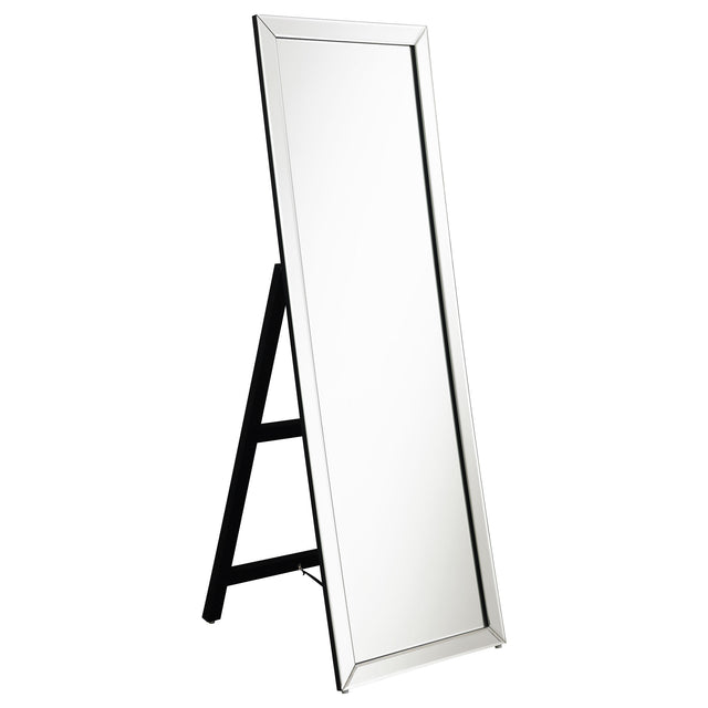 Furniture City Houma - Coaster - Soline 22 x 61 Inch Framed Standing Floor Mirror Silver - 961633