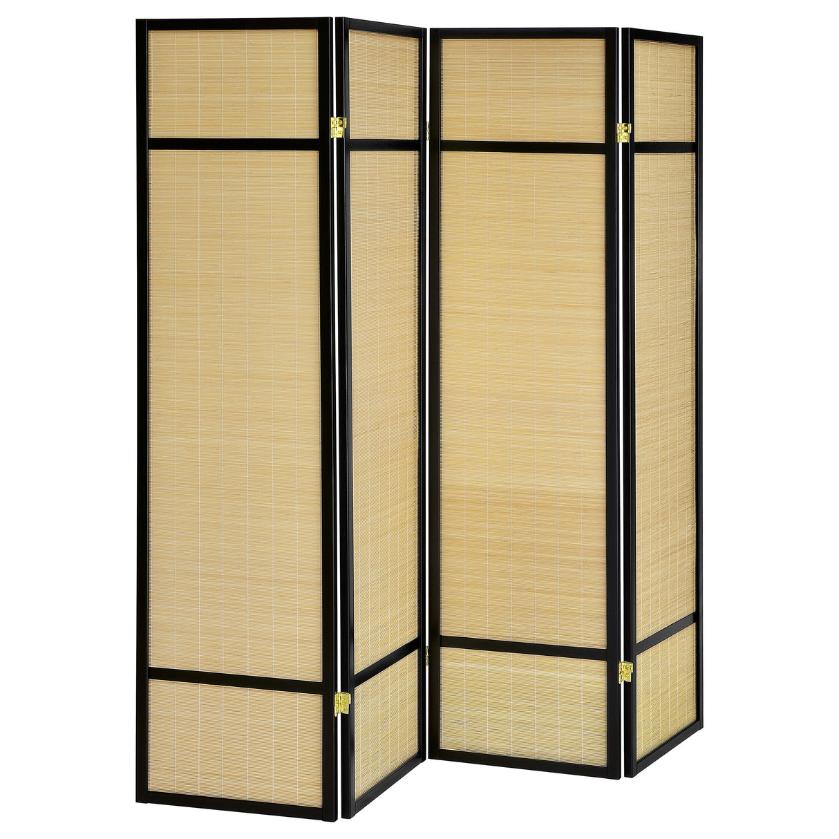 Furniture City Houma - Coaster - Pearce 4-panel Bamboo Room Divider Folding Screen Natural - 961648
