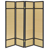 Pearce 4-panel Bamboo Room Divider Folding Screen Natural