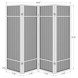 Pearce 4-panel Bamboo Room Divider Folding Screen Natural