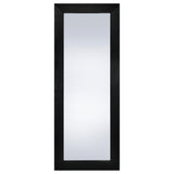 Cadence Tempered Glass Full Length Standing Mirror Black Oak