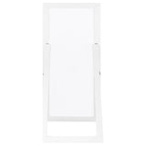 Cadence Tempered Glass Full Length Mirror White High Gloss