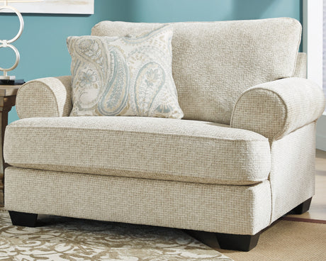 Furniture City Houma - Ashley Furniture - Monaghan Oversized Chair - Chair and a Half / Sandstone - 9620523