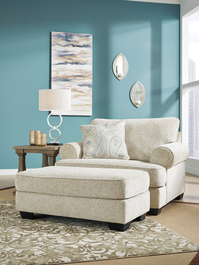 Furniture City Houma - Ashley Furniture - Monaghan Oversized Chair and Ottoman - Oversized Chair and Ottoman - 96205U1