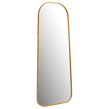 Furniture City Houma - Coaster - Simeon 24 x 59 Inch Full Length Floor Mirror Antique Gold - 962821