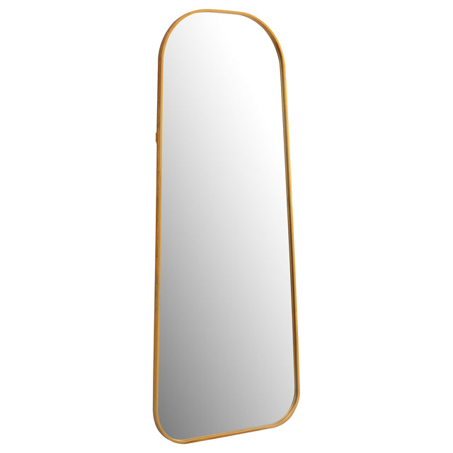 Furniture City Houma - Coaster - Simeon 20 x 52 Inch Full Length Floor Mirror Antique Gold - 962822