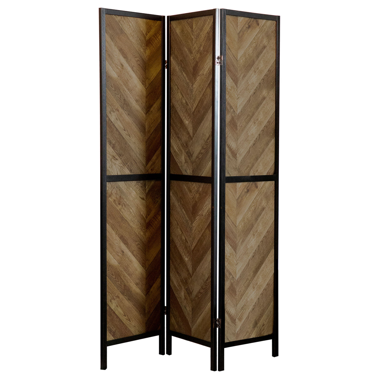 Furniture City Houma - Coaster - Marlene 3-Panel Room Divider Folding Screen Rustic Tobacco - 962922