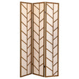 Furniture City Houma - Coaster - Mila 3-Panel Room Divider Folding Shoji Screen Walnut - 962923