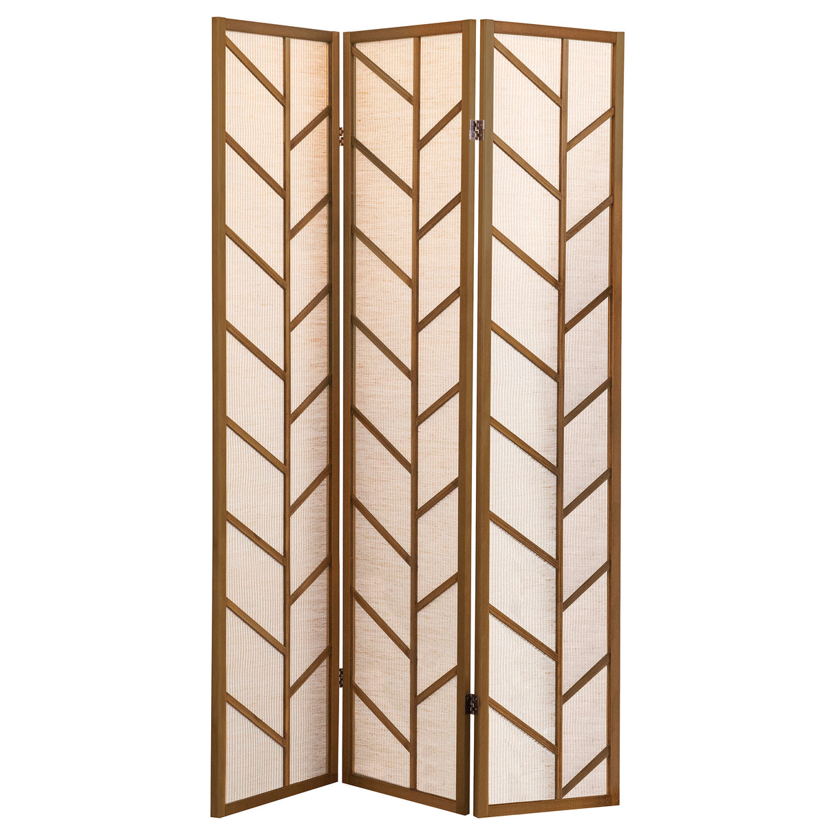 Furniture City Houma - Coaster - Mila 3-Panel Room Divider Folding Shoji Screen Walnut - 962923