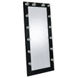 Furniture City Houma - Coaster - Zayan 32 x 71 Inch Floor Mirror LED Lighting Black Gloss - 969557