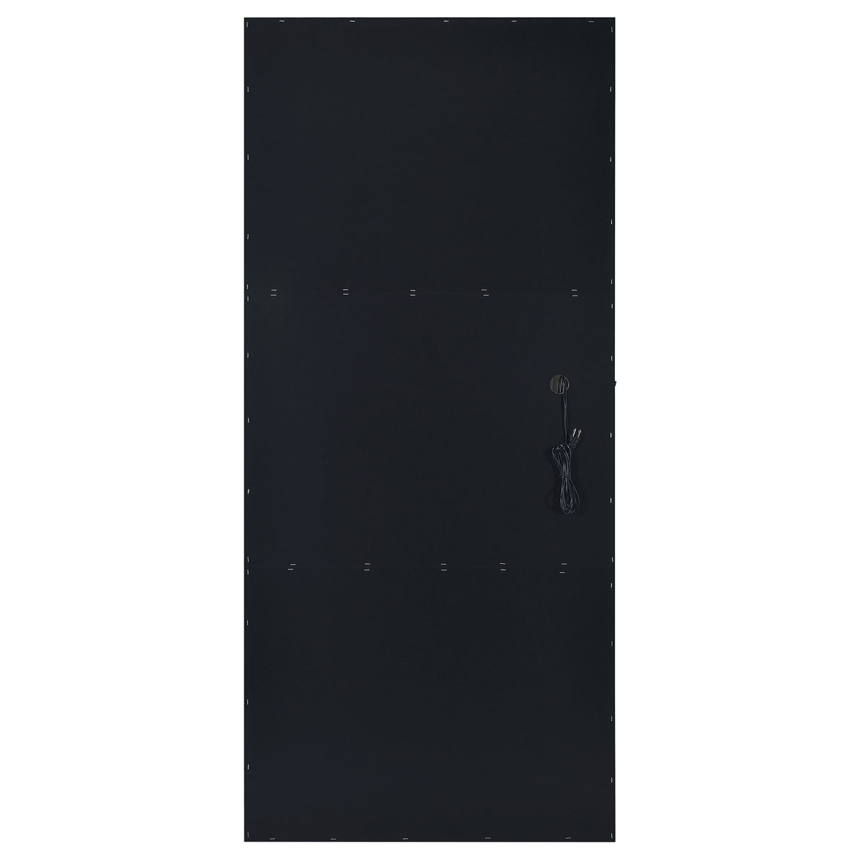 Zayan 32 x 71 Inch Floor Mirror LED Lighting Black Gloss