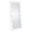 Furniture City Houma - Coaster - Zayan 32 x 71 Inch Floor Mirror LED Lighting White Gloss - 969558