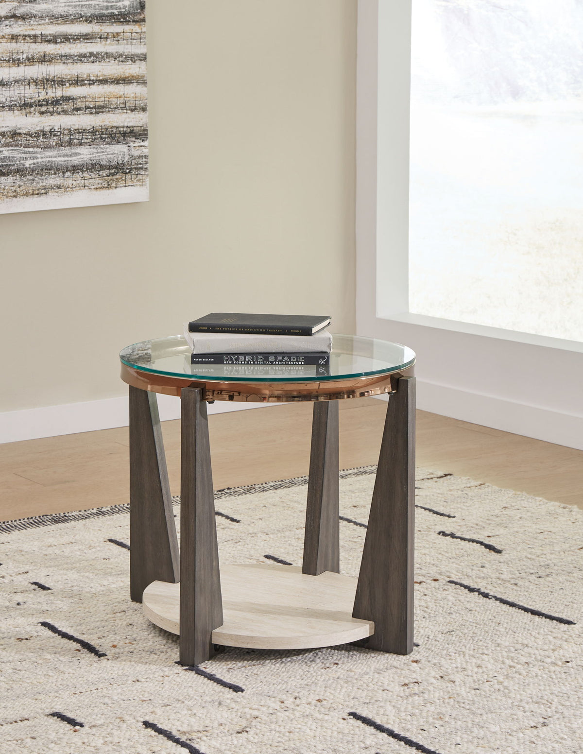 Frazwa - Round End Table - Multi