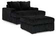 Furniture City Houma - Ashley Furniture - Midnight-Madness Oversized Chaise and Oversized Accent Ottoman - Oversized Chaise and Oversized Accent Ottoman - 98103U10