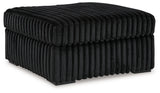Midnight-Madness 2-Piece Sectional and Oversized Accent Ottoman
