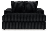 Midnight-Madness Oversized Chaise and Oversized Accent Ottoman
