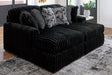 Furniture City Houma - Ashley Furniture - Midnight-Madness Super Chaise - RAF Super Chaise / Onyx - 98103S8