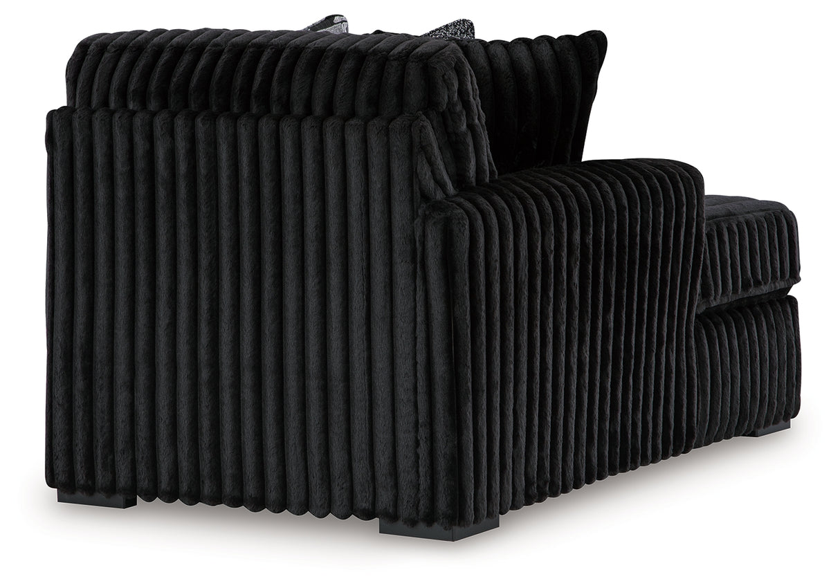 Midnight-Madness 4-Piece Sectional and Ottoman