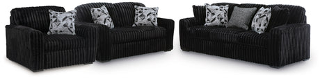 Midnight-Madness Sofa, Loveseat and Oversized Chair