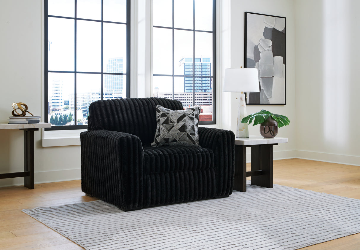 Midnight-Madness Sofa, Loveseat and Oversized Chair