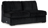 Midnight-Madness 4-Piece Sectional and Oversized Chaise