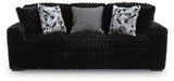 Midnight-Madness Sofa, Loveseat and Oversized Ottoman