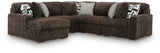 Furniture City Houma - Ashley Furniture - Midnight-Madness 5-Piece Sectional with Chaise - RAF 5-Piece Sectional with Chaise - 98104S21