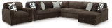 Furniture City Houma - Ashley Furniture - Midnight-Madness 4-Piece Sectional and Oversized Chair - 4-Piece Sectional and Oversized Chair - 98104S27