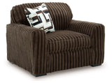 Midnight-Madness Sofa, Oversized Chair and Accent Ottoman