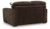 Midnight-Madness Loveseat, Oversized Chaise and Ottoman