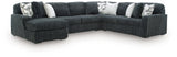 Midnight-Madness 4-Piece Sectional with Chaise