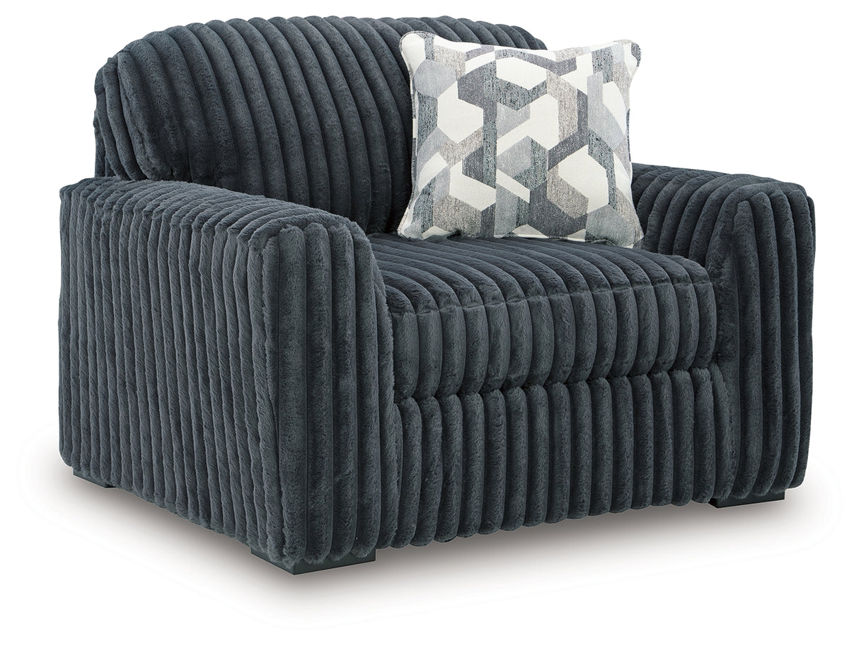 Midnight-Madness Sofa and Oversized Chair