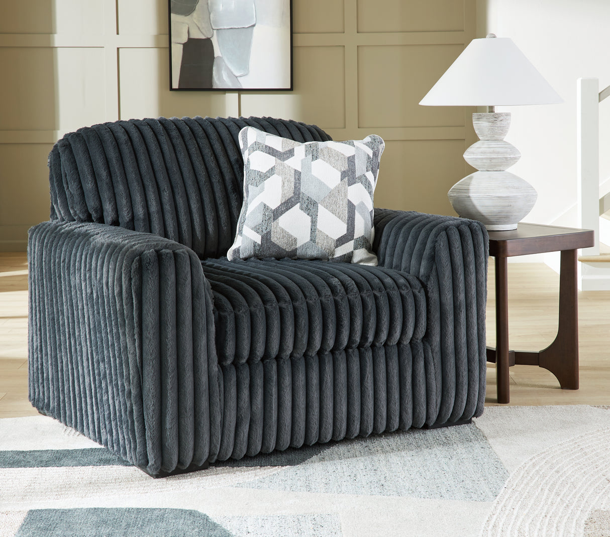 Midnight-Madness Sofa and Oversized Chair