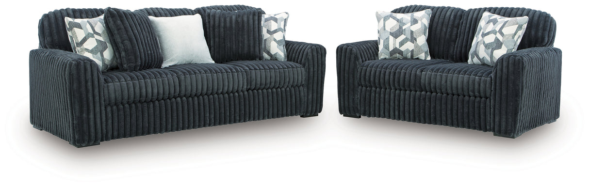 Midnight-Madness Sofa and Loveseat