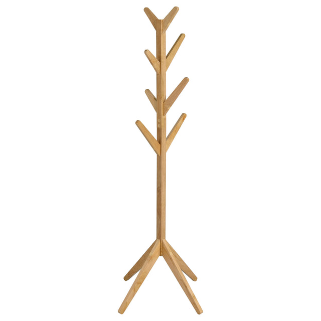 Furniture City Houma - Coaster - Margaret Solid Wood Coat Rack Clothing Hanger Natural Oak - 983271