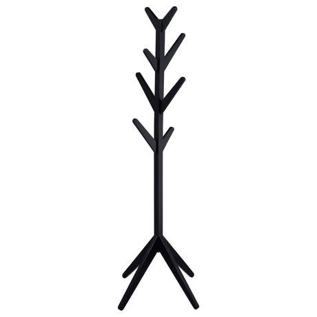 Furniture City Houma - Coaster - Margaret Solid Wood Coat Rack Clothing Hanger Black - 983272