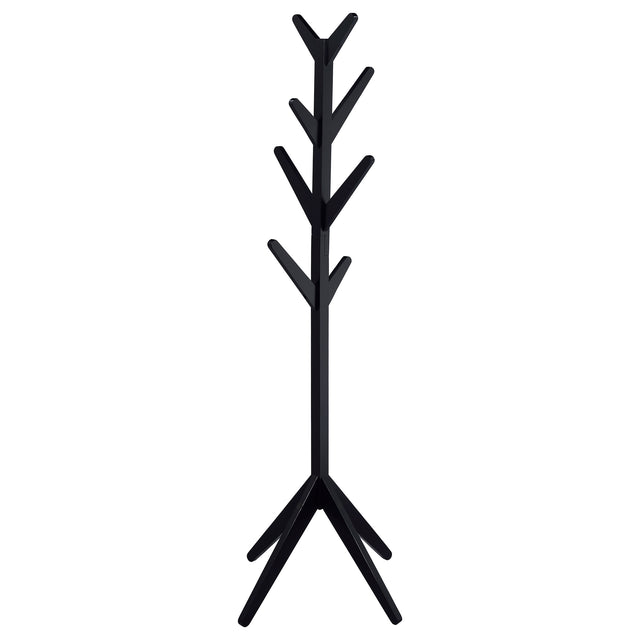 Furniture City Houma - Coaster - Margaret Solid Wood Coat Rack Clothing Hanger Black - 983272