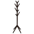 Furniture City Houma - Coaster - Margaret Solid Wood Coat Rack Clothing Hanger Cappuccino - 983273