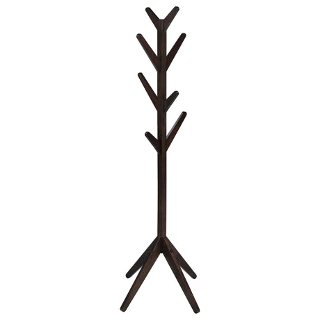 Furniture City Houma - Coaster - Margaret Solid Wood Coat Rack Clothing Hanger Cappuccino - 983273