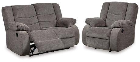 Furniture City Houma - Ashley Furniture - Tulen Reclining Loveseat and Recliner - Reclining Loveseat and Recliner - 98606U3