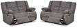 Furniture City Houma - Ashley Furniture - Tulen Set of 2 Reclining Loveseats - Set of 2 Reclining Loveseats - 98606U5