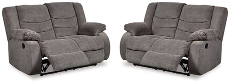 Furniture City Houma - Ashley Furniture - Tulen Set of 2 Reclining Loveseats - Set of 2 Reclining Loveseats - 98606U5