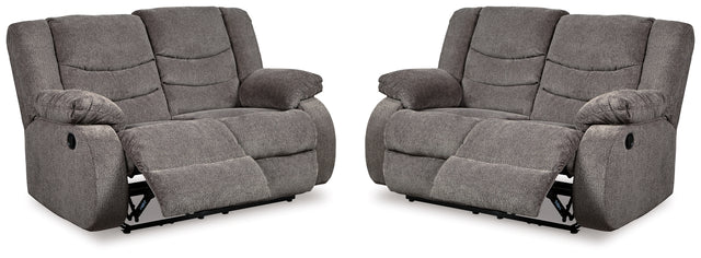 Furniture City Houma - Ashley Furniture - Tulen Set of 2 Reclining Loveseats - Set of 2 Reclining Loveseats - 98606U5