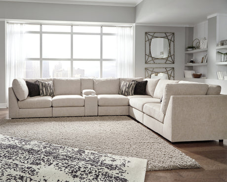 Furniture City Houma - Ashley Furniture - Kellway 7-Piece Sectional - 7-Piece Sectional / Bisque - 98707S5
