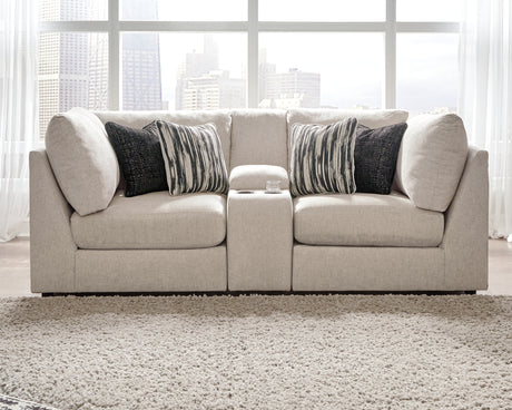 Furniture City Houma - Ashley Furniture - Kellway 3-Piece Sectional Loveseat - 3-Piece Sectional Loveseat / Bisque - 98707S8