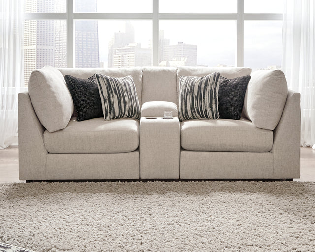 Furniture City Houma - Ashley Furniture - Kellway 3-Piece Sectional Loveseat - 3-Piece Sectional Loveseat / Bisque - 98707S8