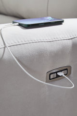 Social Pointe 6-Piece Reclining Sectional with Storage Console