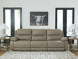 Furniture City Houma - Ashley Furniture - Narwhal Place Sectional - 2-Piece Reclining Loveseat / Pebble - PC99201S21